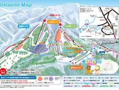 Pistenplan Daisen White Resort – Kokusai/Uenohara/Nakanohara/Gouenzan