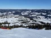 Schwere Olympiabafahrt im oberen Teil