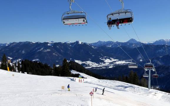 Größter Höhenunterschied im Verbund von Alpen Plus – Skigebiet Brauneck – Lenggries/Wegscheid