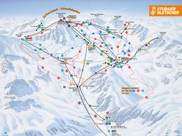 Pistenplan Stubaier Gletscher