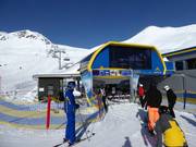 Arrezjochbahn - 6er Hochgeschwindigkeits-Sesselbahn (kuppelbar) mit Abdeckhauben