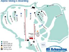 Pistenplan Mt. Ashwabay – Salmo