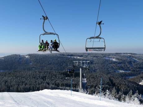 Karlsbader Region (Karlovarský kraj): beste Skilifte – Lifte/Seilbahnen Pleßberg (Plešivec) – Abertamy
