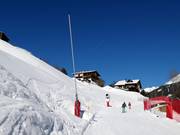 Beschneiung der Talabfahrt nach Gaschurn