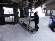 Bei Schneefall werden die Sitze abgekehrt