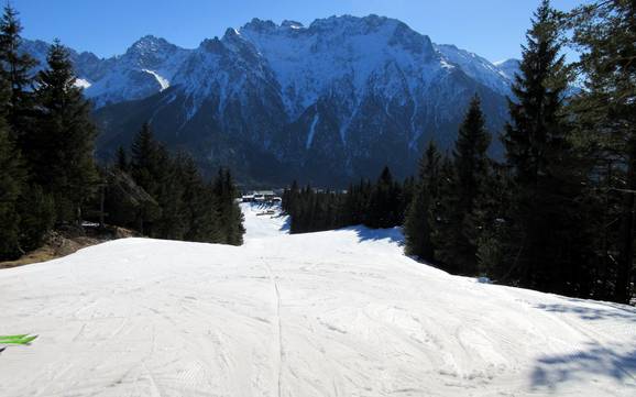 Größtes Skigebiet in der Alpenwelt Karwendel – Skigebiet Kranzberg – Mittenwald