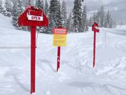 Übergang zwischen den Skigebieten Solitude und Brighton