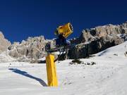 Schneekanone im Skigebiet Carezza