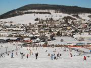 Der Übungshang nahe der Talstation der Seilbahn