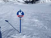 Klare Pistenbegrenzung