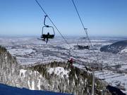 Garlandbahn - 3er Sesselbahn fix geklemmt