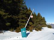 Pistenmarkierung in Masella