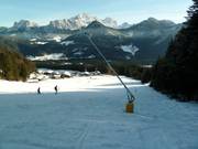 Beschneiung der Talabfahrt