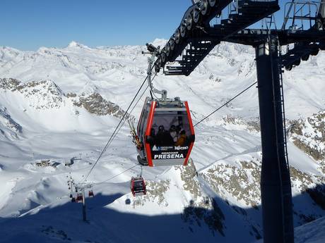 Ortler Alpen: beste Skilifte – Lifte/Bahnen Ponte di Legno/Tonale/Presena Gletscher/Temù (Pontedilegno-Tonale)