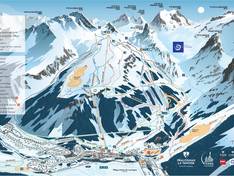 Pistenplan Pralognan la Vanoise