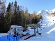 Cristelin-Crep di Pecol - 2er Sesselbahn fix geklemmt