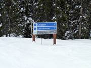 Pistenausschilderung im Revelstoke Mountain Resort