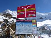 Freeride Checkpoint an der Bergstation Hohsaas