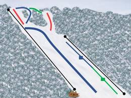 Pistenplan Järabacken – Jönköping