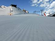 Sehr gute Pistenpräparierung im Anfängerbereich