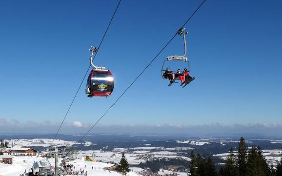 Ostallgäu: beste Skilifte – Lifte/Bahnen Nesselwang – Alpspitze (Alpspitzbahn)