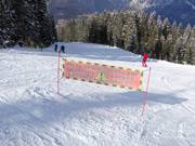 Zufahrt zur schweren Piste Olimpia