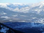 Blick auf Jasper vom Skigebiet Marmot Basin