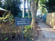 Beschilderung zur Piste