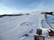 Blick von der Ski Lodge Tänndalen auf die Pisten am Big Bench