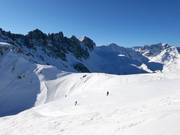 Skiroute Start Damenabfahrt