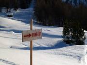 Hinweisschild zum Ponylift