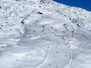 Blick auf die Piste Nr. 10 Aletsch