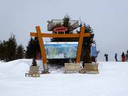 Detaillierter Pistenplan am Mont-Saite-Anne