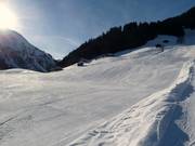 Leichte Abfahrt am Maisäßlift
