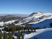Blick auf die Waldschneisenabfahrten