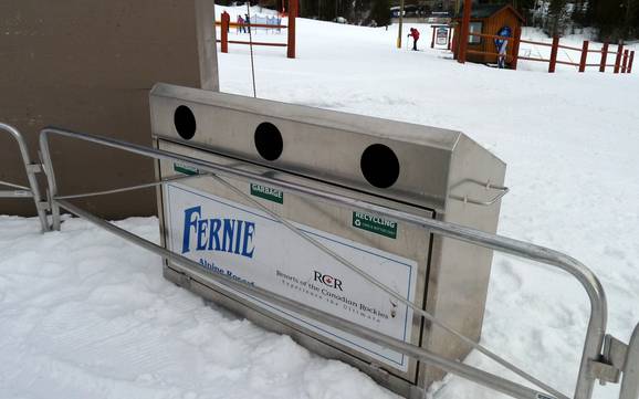 Lizard Range: Umweltfreundlichkeit der Skigebiete – Umweltfreundlichkeit Fernie