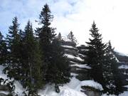 Der bekannte Dreisesselfelsen liegt etwa 1 km von der Bergstation entfernt