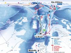 Pistenplan La Berra – La Roche