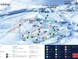 Pistenplan Shahdag (Şahdağ)
