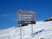 Pistenausschilderung am Zettersfeld