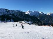 Anfängerpiste an der Mittelstation am Hahntennenlift