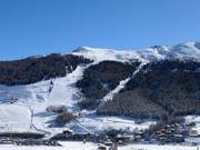 Piste an der Gondelbahn Mottolino