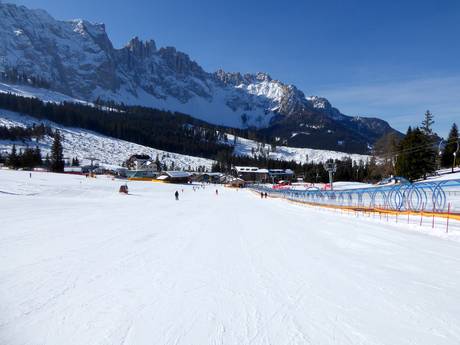 Skigebiete für Anfänger im Geltungsbereich von Dolomiti Superski – Anfänger Carezza