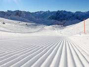 Sehr gute Pistenpräparierung am Nebelhorn