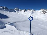 Die Pisten sind sehr gut markiert