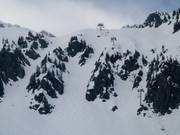 Steile Rinnen sind beliebt bei den Könnern