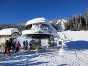 Sunburst Express - 4er Hochgeschwindigkeits-Sesselbahn (kuppelbar) mit Abdeckhauben