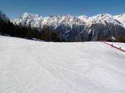 Anfängergebiet an den Härderaliften an der Hannigalp