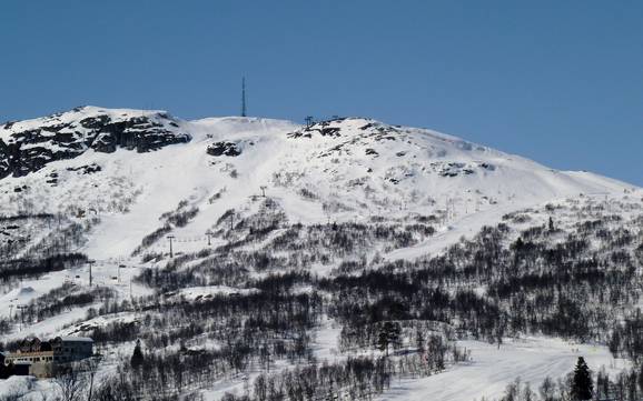 Setesdal: Größe der Skigebiete – Größe Hovden