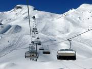 Kristallbahn - 6er Hochgeschwindigkeits-Sesselbahn (kuppelbar) mit Abdeckhauben und Sitzheizung